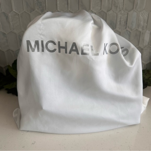 Michael Kors Mint Green Leather Satchel With Silver-Tone Hardware & Dust Bag - Picture 12 of 14